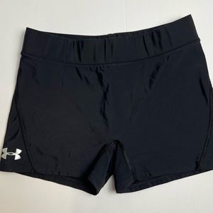 Women’s Black Under Armour Spandex Shorts Medium